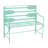 Teal Metal Garden Bench