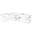Canapé modulaire réversible surdimensionné de 149 po 149 po, sans assemblage, canapé d'angle en L-1724547639