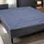Grand lit double noir et gris - Aucun sommier requis, solide Durable