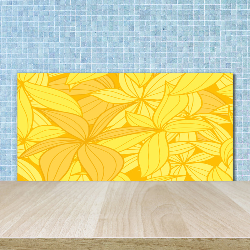 50cm W x 100cm L Glass Peel and Stick Panel