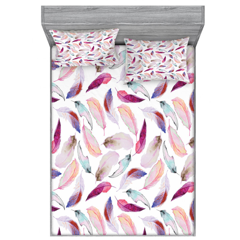 Microfiber Sheet Set, Queen Sheet Set with Fitted Sheet