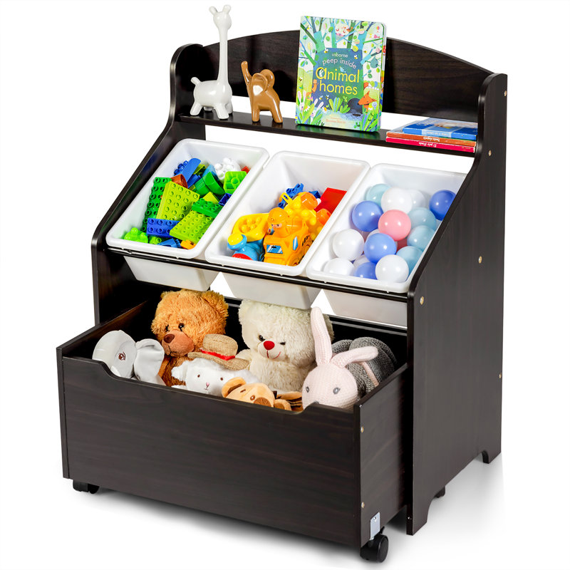 Brinskelle Harriet Bee Toy Organizer, Espresso