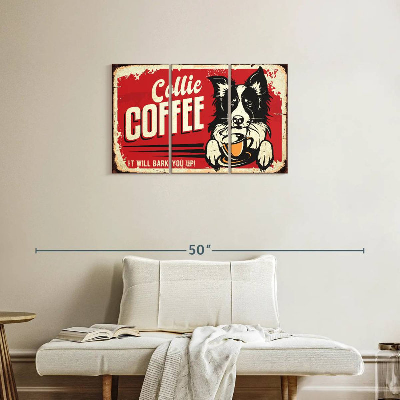 Kema Collie Coffee, 20" H x 33" W