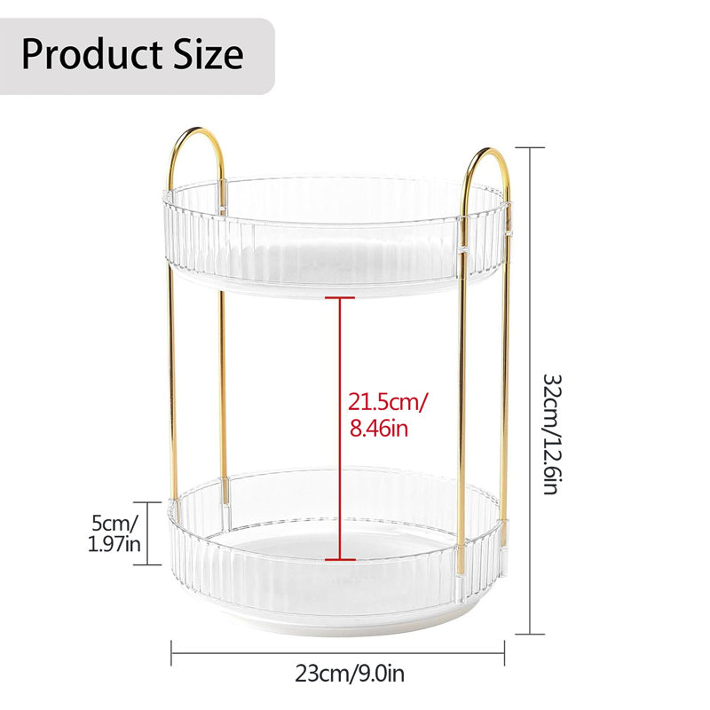 Rangement pour salle de bain 2 niveaux, Clair