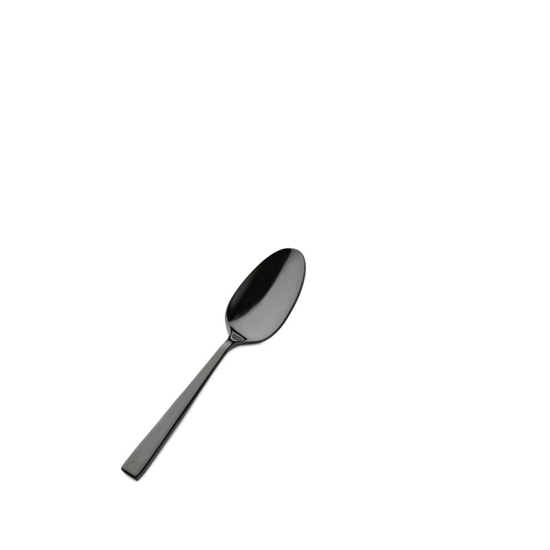 Cuillère à café en acier inoxydable 18/10 Roman, Noir