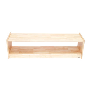 Tablette à un niveau de 13 po de hauteur - bois d'hévéa (Ensemble de 100)
