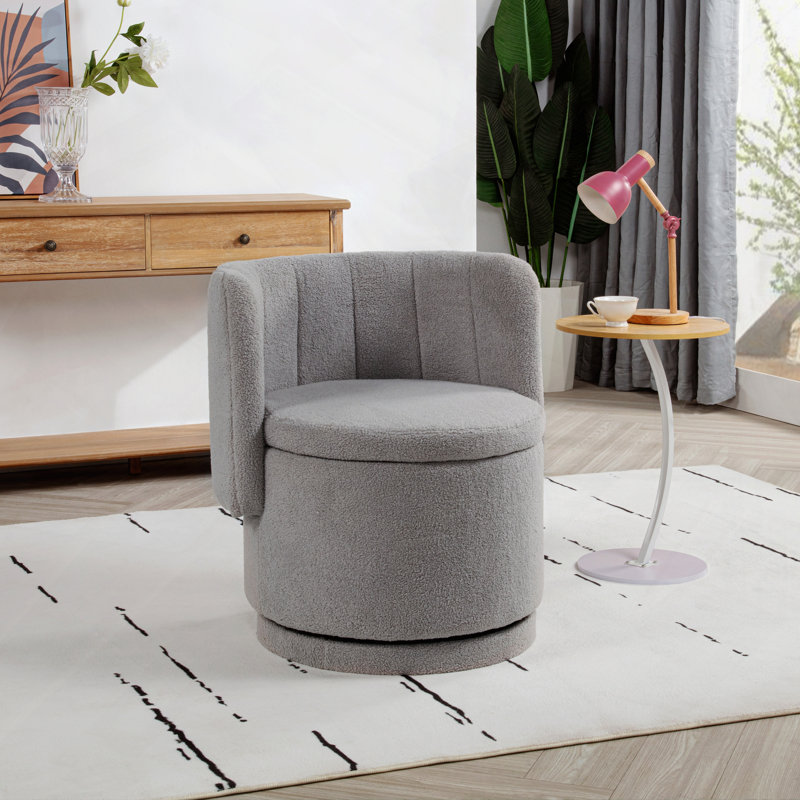 Espace de rangement du fauteuil pivotant à 360 degrés avec matériaux de qualité supérieure