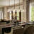 4 - Light Kitchen Island Linear Pendant Light