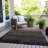 Machine Washable Indoor/Outdoor Xhevrie Black Rug-1643154325