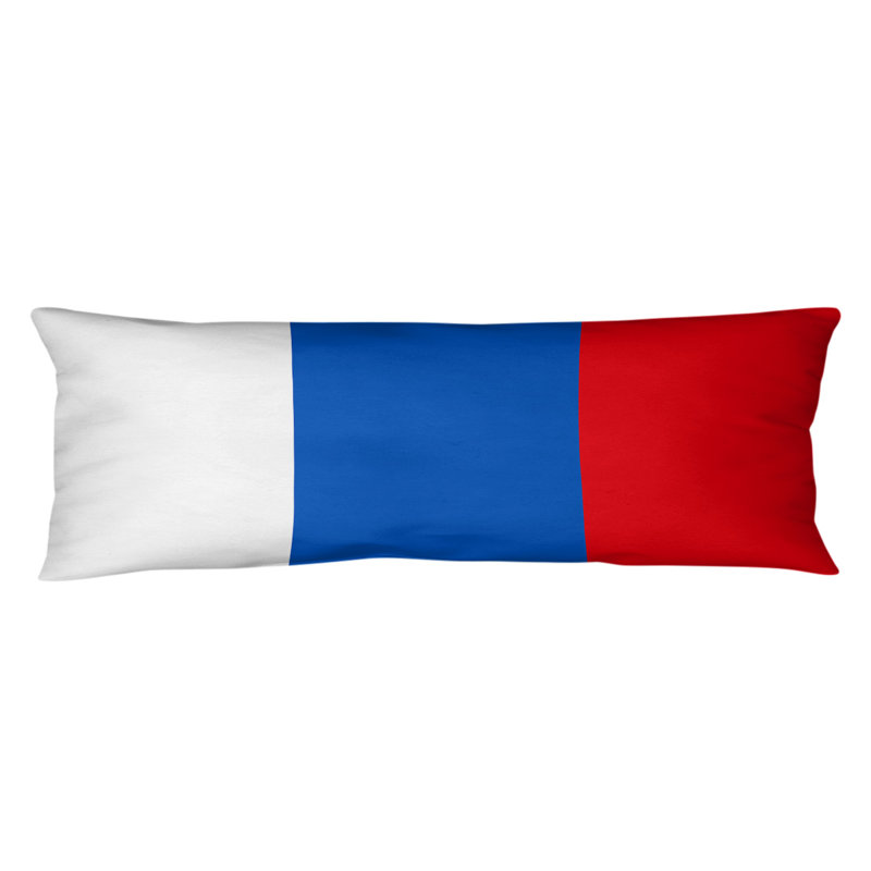 Oreiller de corps en polyester / polyester Arizona Football Stripes, Blanc / Bleu moyen, Football Tennessee