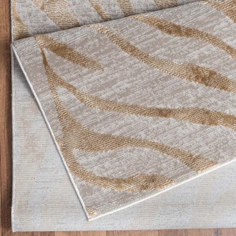 Tapis doré Elegance, Rectangle 7 pi 10 po x 10 pi 3 po