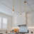 Borg 1 - Light Brushed Gold Single Pendant