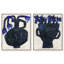 Indigo Vases Set Set by Oliver Gal-308832839-497024970