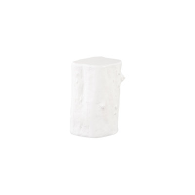 Log Stool, Gel Coat White, SM by Phillips Collection