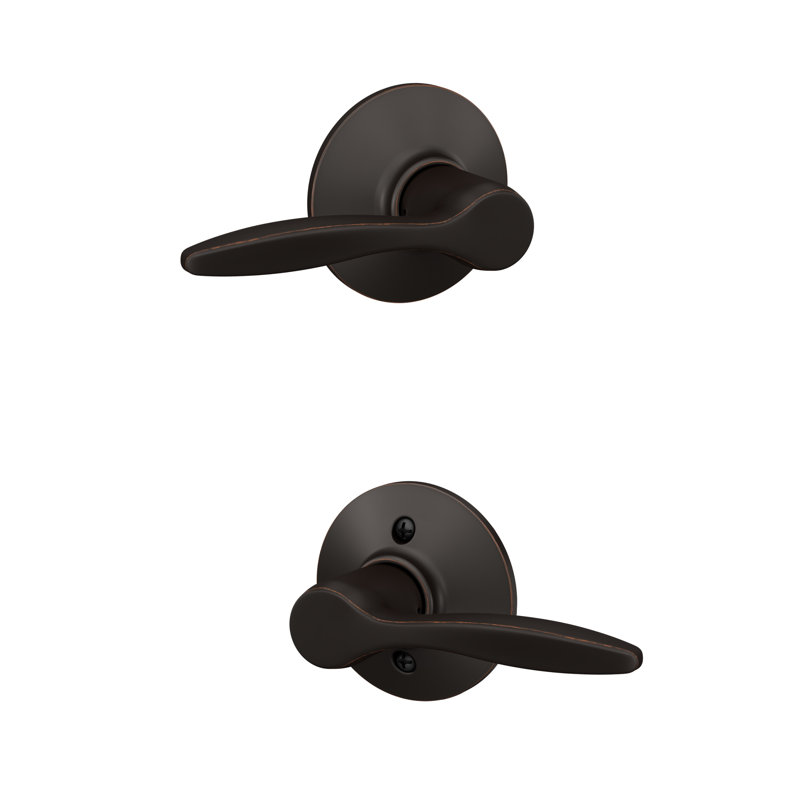 Delfayo Lever Hall & Closet Lock, Bronze