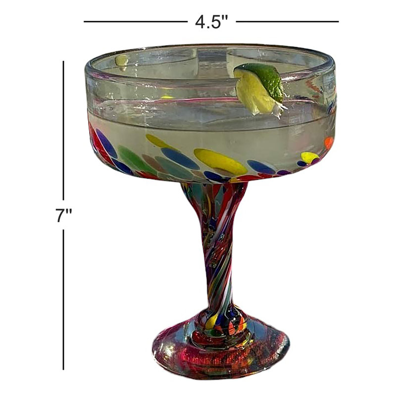 Verre à vin 16 oz. Gracehill Verres à margarita confettis Carmen Design