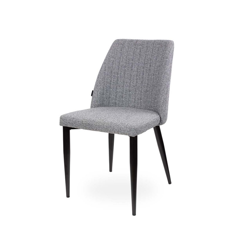 Zibi 48cm H Velvet Upholstered Side Chair, Light Grey