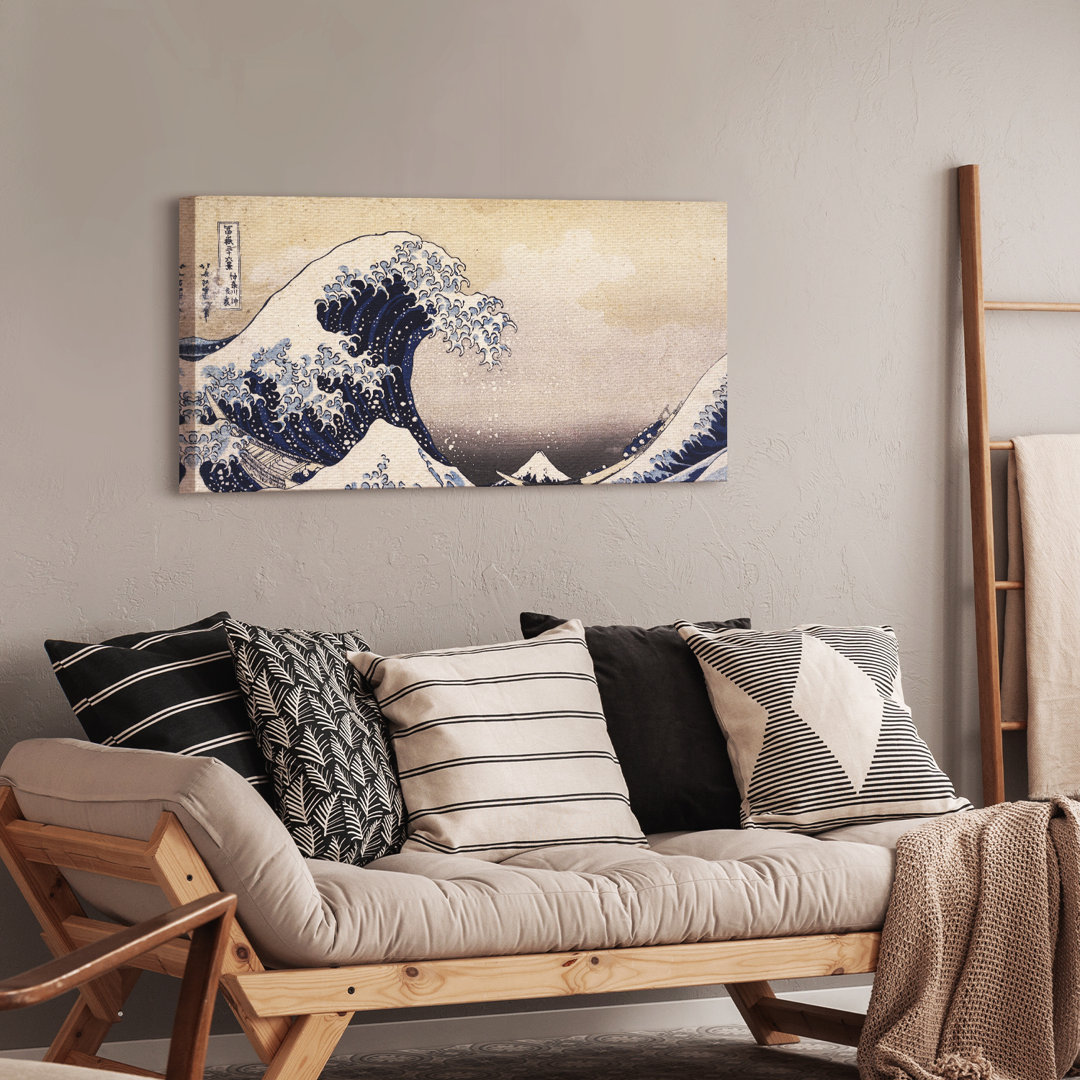 Leinwandbild The Great Wave Off Kanagawa von Katsushika Hokusai