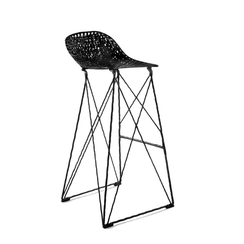Carbon Outdoor Stool, High