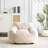 Indoor Armchair - Style Beige Bean Bag, Classic Look, Ultra Soft Fabric, Breathable Foam, Ergonomic For Work And Leisure Structured Silhouette, Supportive , Personalized Ideal Small Living Areas-2032540456