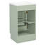 Meuble-lavabo de salle de bain avec lavabo en céramique, portes à fermeture douce, tablette de porte et tablettes réglables-127359436-127359439