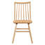 Table décontractée 7 pièces en chêne naturel - table et 6 chaises avec une magnifique collection courbée gracieuse-707856243