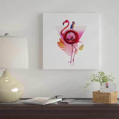 «Flamingo Ride» par Ali Gulec, impression sur toile tendue