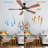 Garaitz 56 " Smart Ceiling Fan with Light