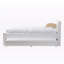 Lit plateforme simple à profil bas Aysha Lasker, blanc, H 36,47 po x l 42,75 po x L 84,83 po-20239027