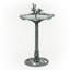 Statue de jardin Lotus Birdbath, 33 po, vert-1043056477-1043056474