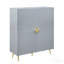 Armoire d'appoint ultrabrillante pour le salon - gris