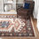 Tapis oriental terre cuite Vern
