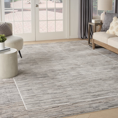 Tapis abstrait gris anthracite