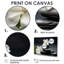 «Zen Black River Stone Blooming Magnolias», reproduction sur toile Lily-1343556951-1343556950
