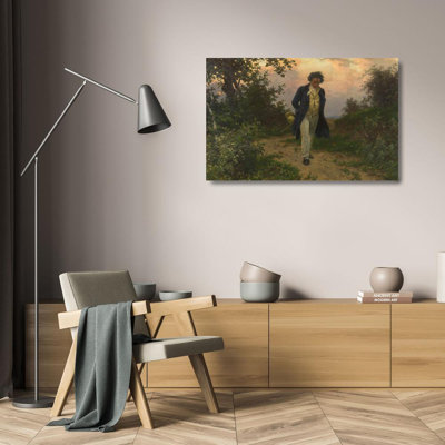 "Beethoven" by  Julius Schmid - Gallery Wrap Canvas Wall Art