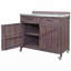 Armoire de cuisine d'extérieur 39,4 "avec plateau en acier inoxydable et porte-couteaux-504071897