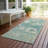 Machine Washable Indoor/Outdoor Kaczor ACN2225 Floral Rug-2137032769
