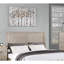 Rustic Style Eastern Bed 1Pc Two Panel Headboard Bedroom Furniture