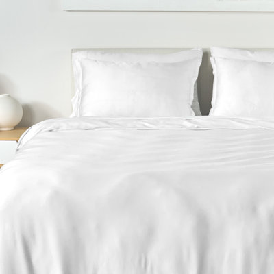 Bedgear Performance Duvet & Sham Set – King Size | Breathable Bedding with PowerSnap Technology | Moisture-Wicking Fabric for Hot Sleepers – Soft, Washable Cover, 92” x 108” Solid White