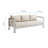 Shore Outdoor Patio Aluminum Sofa-1247526536