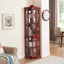 Armoire vitrée pour rangement en coin-1087669492