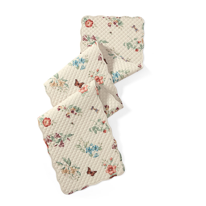 Chemin de table Lenox Butterfly Meadow Fall, multicolore - l 14 po x L 72 po