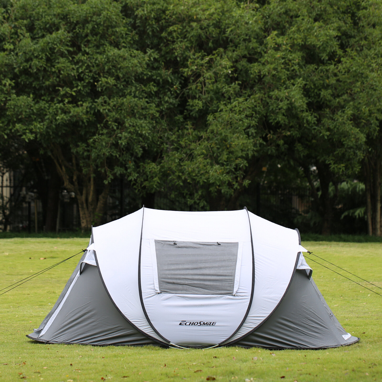 Tente de camping familiale 6-8 personnes - tente hexagonale - avec