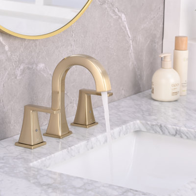 Widespread Bathroom Sink Faucet With Pop-up Drain