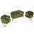 Teddy fleece 2-seater Sofa, Metal Frame-247749768
