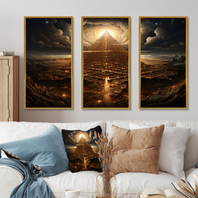 Judaïsme Mount Moriah Sacred Summit Mystery III - Judaism Wall Art, ensemble de salon