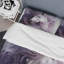 Ensemble de housse de couette cheval mauve et blanc-107147275