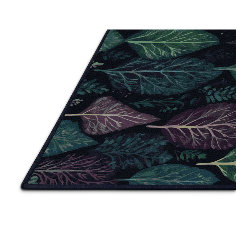 Moonlit Sprigs Rug, Square 6'