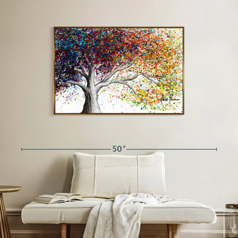 La couleur des rêves, Cadre flottant doré, 40 po x 27 po