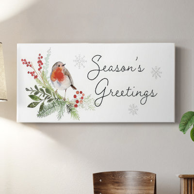 Winter Visitor Collection D- Gallery Wrapped Canvas -Ready to Hang